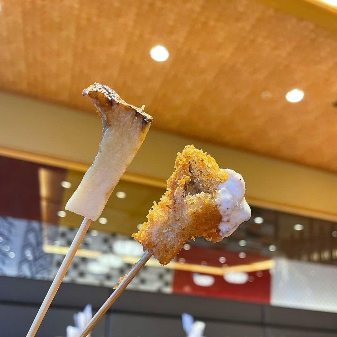 串カツ、串揚げ食べ放題！おすすめの『エリンギ×チーズソース』をご紹介